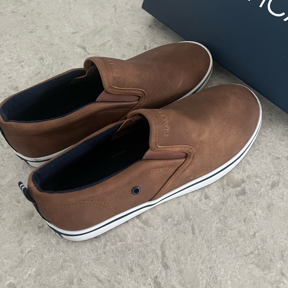 Nautica Brown Loafers Slip-On Comfort